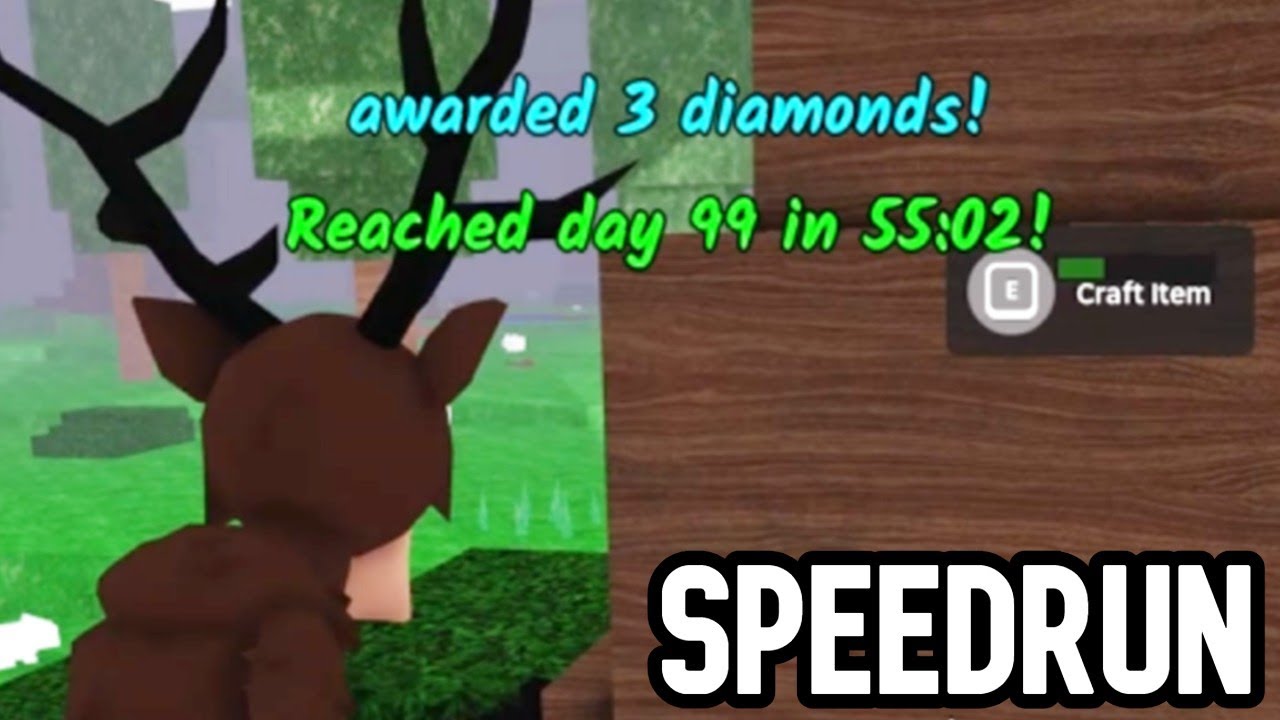 99 Nights in the Forest SOLO Speedrun (55:02) - Full Gameplay | Roblox
