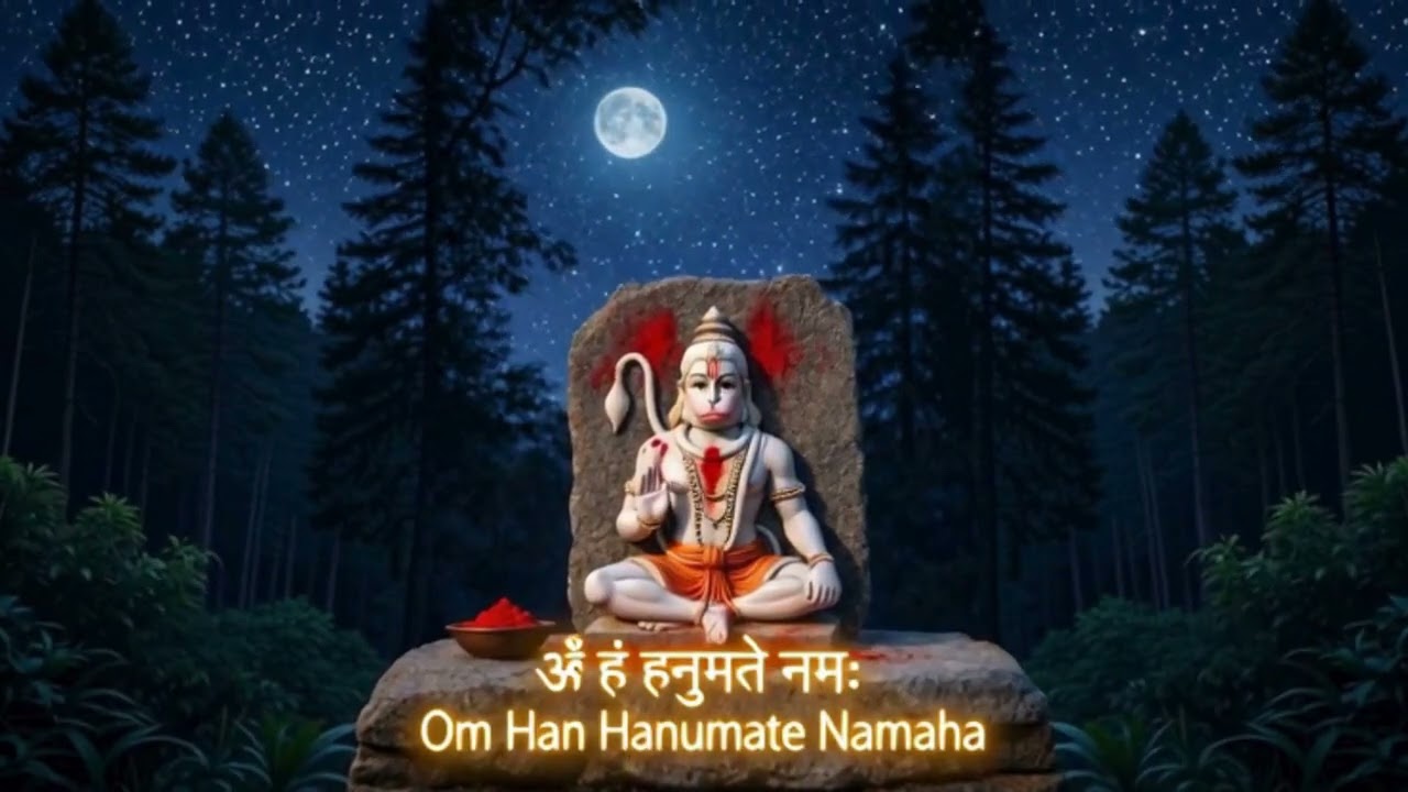 ॐ हं हनुमते नमः – 1008 Times | Peaceful Hanuman Mantra Chant