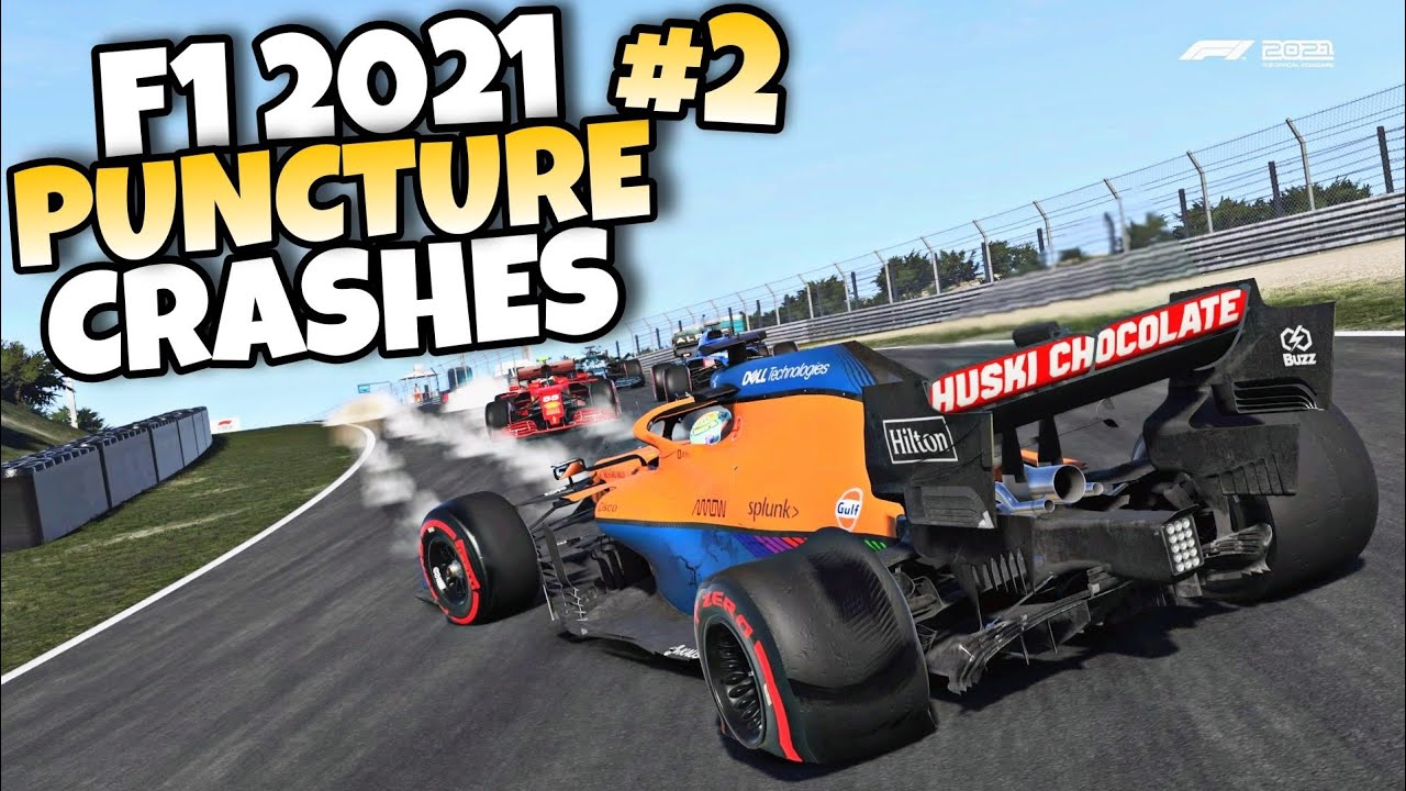 F1 2021 PUNCTURE CRASHES #2