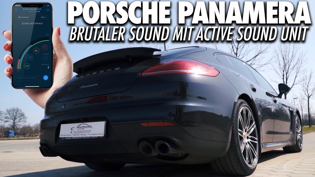 BRUTAL. - Porsche Panamera Diesel Sound System von Cete Automotive | Active Sound - Soundmodul