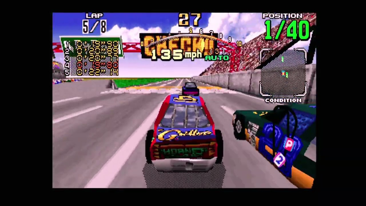 Daytona USA (Sega Saturn) Game Play Video