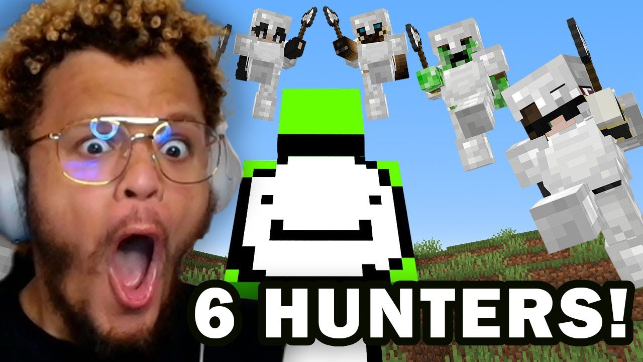 DREAM VS 6 HUNTERS IS FINALLY HERE! MINECRAFT MANHUNT REACTION!