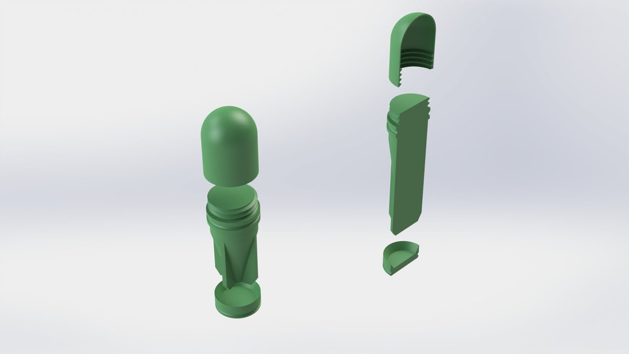 3D print your own 37MM projectile 3.0: fin stabilized chalk round with screw on top(see description)