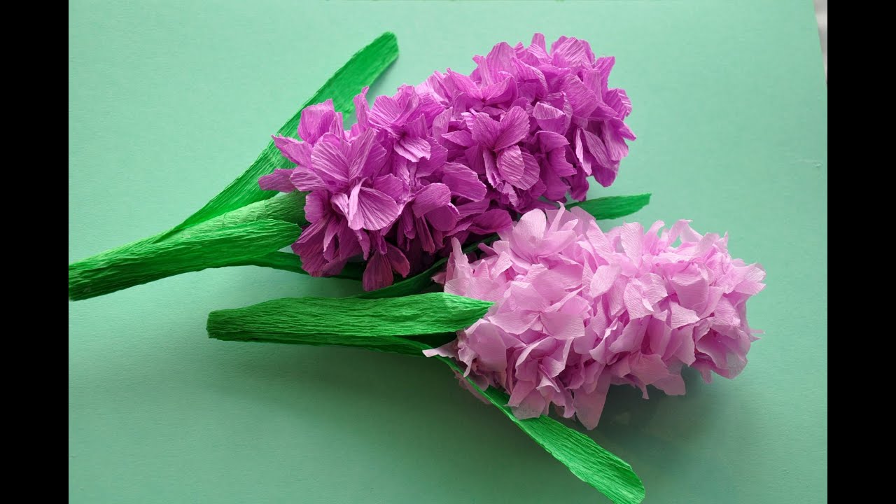 Hiacynt z bibuły krok po kroku# How to make a hyacinth flower DIY