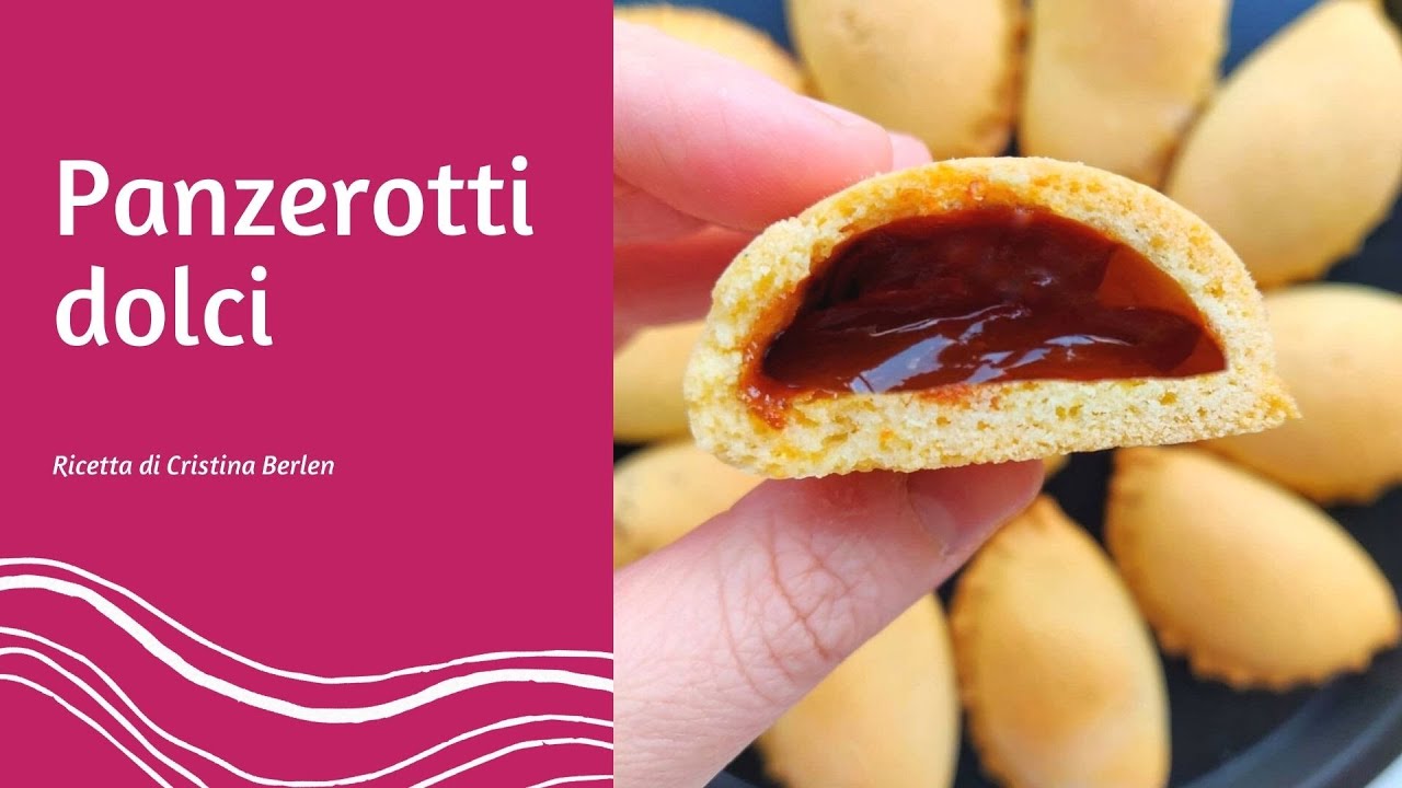 PANZEROTTI DOLCI DI FROLLA RIPIENI DI CREMA PASTICCERA, MARMELLATA E CIOCCOLATO - FRITTI E AL FORNO