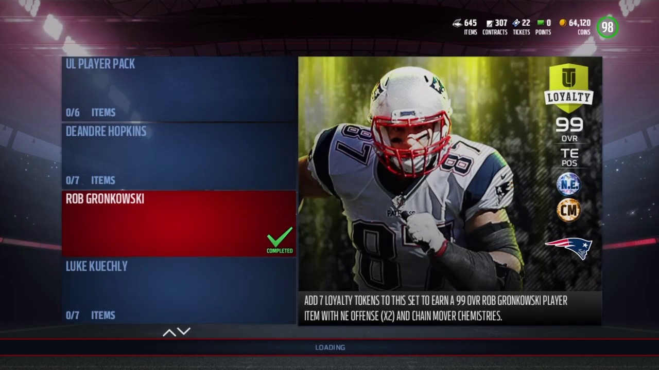 Madden 17 ULTIMATE TEAM WE GOT 99 OVERALL,  99 LOYALTY GRONK AND A NEW ULITMATE TICKET