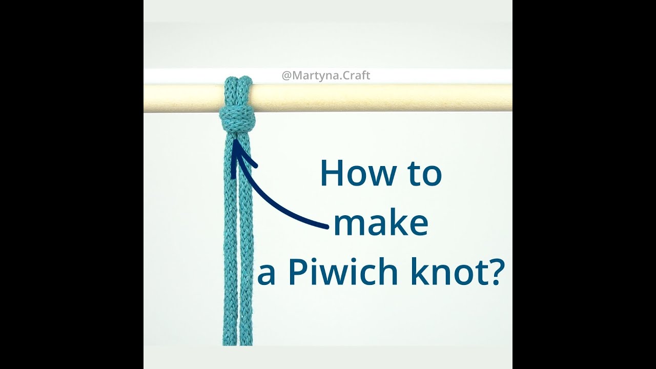 How to make a Piwich knot: The Advanced Macrame Knot You Need To Know #shorts