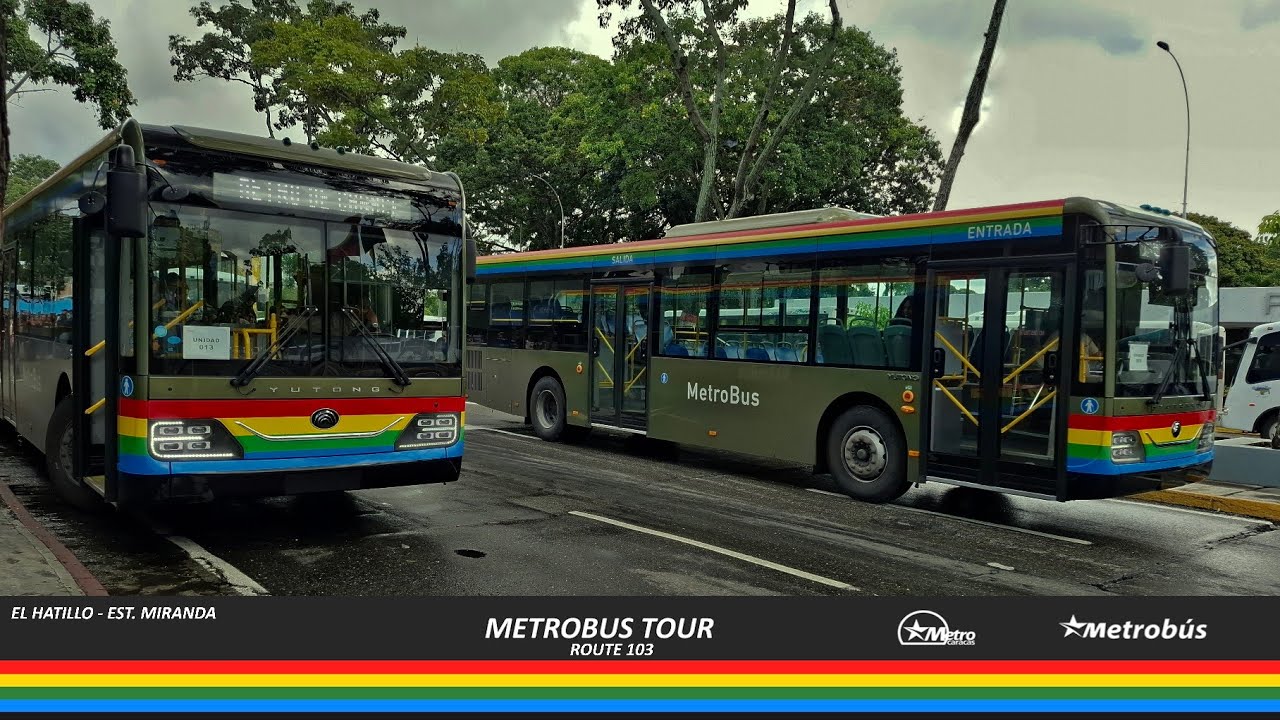 Recorrido en la ruta 103 de Metrobús | 