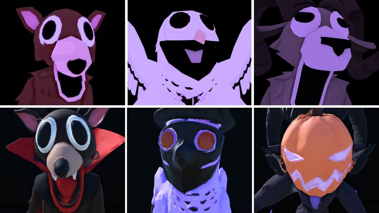 Original vs Halloween Jumpscares - 99 Nights in the Forest [ROBLOX]