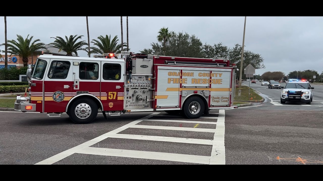 Orange County Fire Rescue, Sheriff's Office units responding to fatal single-vehicle accident