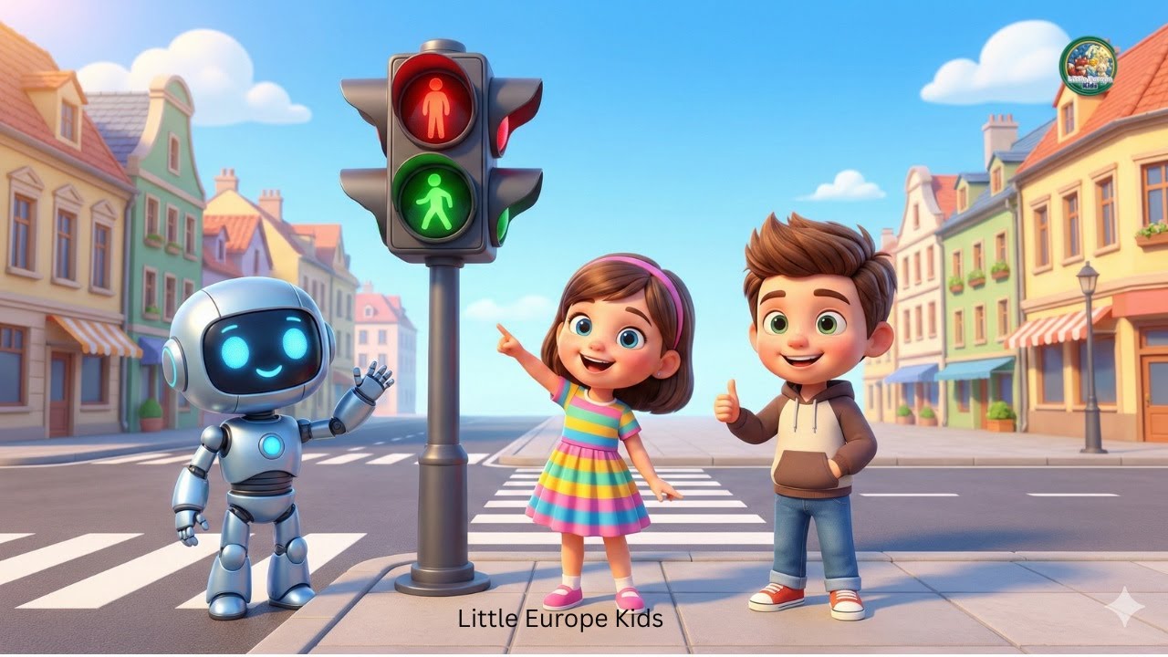 Learn Road Safety for Children 🚦 Fun 3D Cartoon | Little Europe Kids
