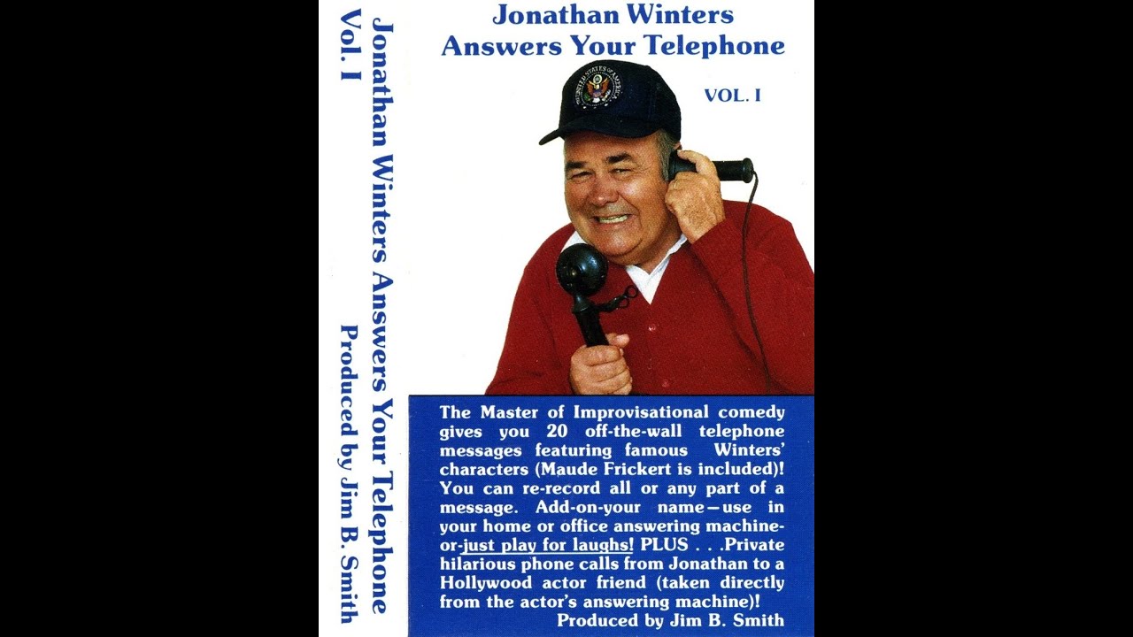 Jonathan Winters Answers Your Telephone answering machine messages cassette 1984