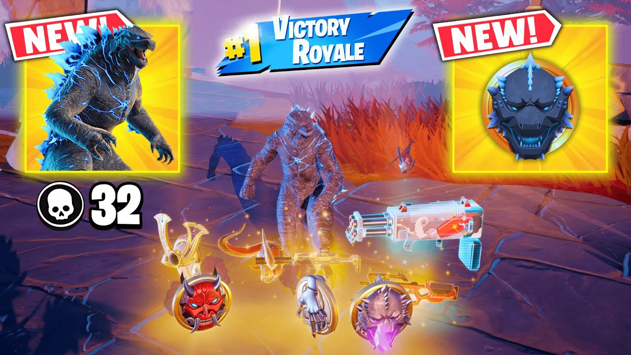 *GODZILLA PORTAL* ALL MYTHIC GUNS IN FORTNITE (NEW! Chapter 6 Season 1)