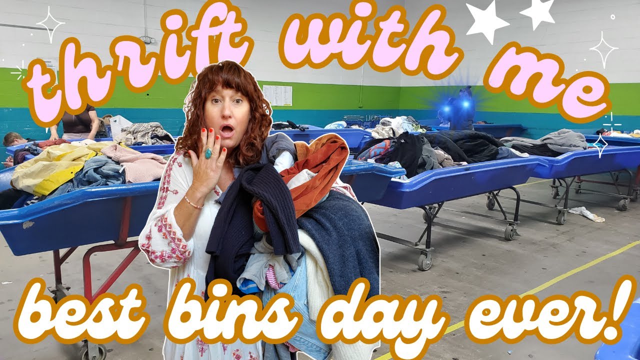Did I MANIFEST These AMAZING Brands?~ EPIC Day At The Goodwill Outlet Bins~ ~ Thrift With Me & Haul