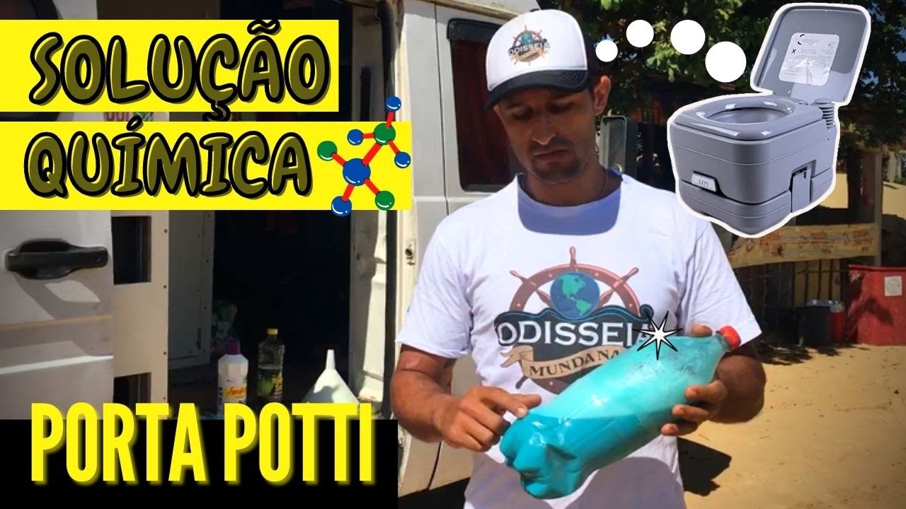 LÍQUIDO para BANHEIRO portátil PORTA POTTI | Química com Sulfato de Cobre para dejetos no Motorhome