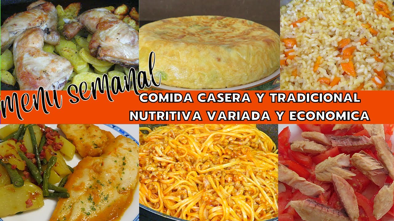 💥MENU SEMANAL FAMILIAR| COMER BIEN Y NO GASTAR TANTO |MENU FAMILIAR ECONOMICO