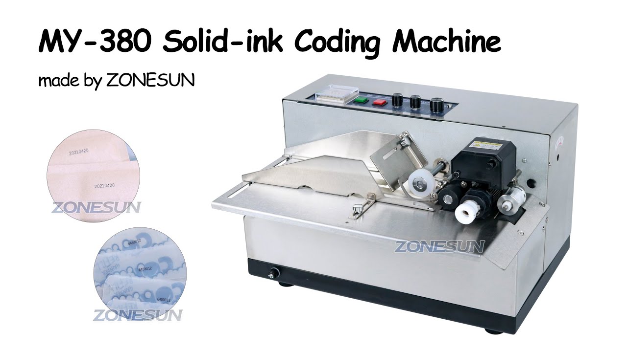 How to use MY-380 Automatic Solid Ink Date Coding Machine