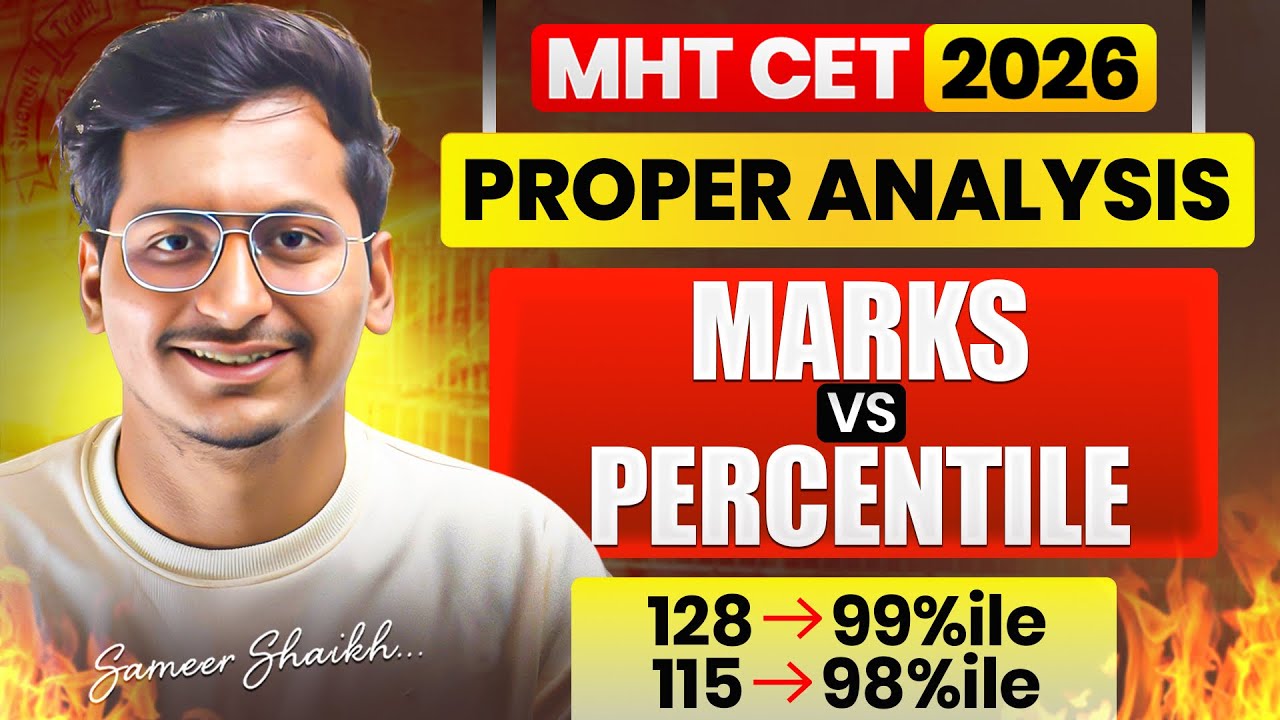 How Percentile is Calculated #mhtcet2026 🤔?|Marks VS Percentile with Detailed Analysis 🔥| 