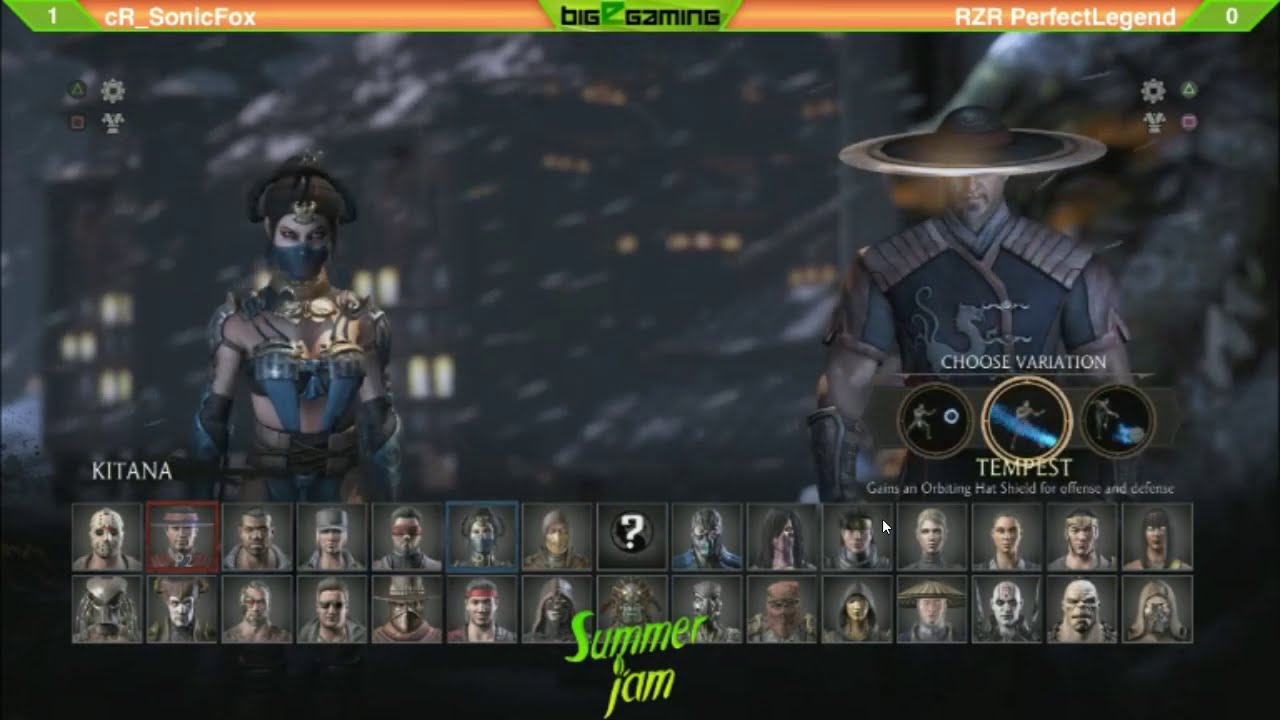 MKX - SonicFox (Kitana) vs Perfect Legend (Kung Lao) first of 10 Epic 13-0