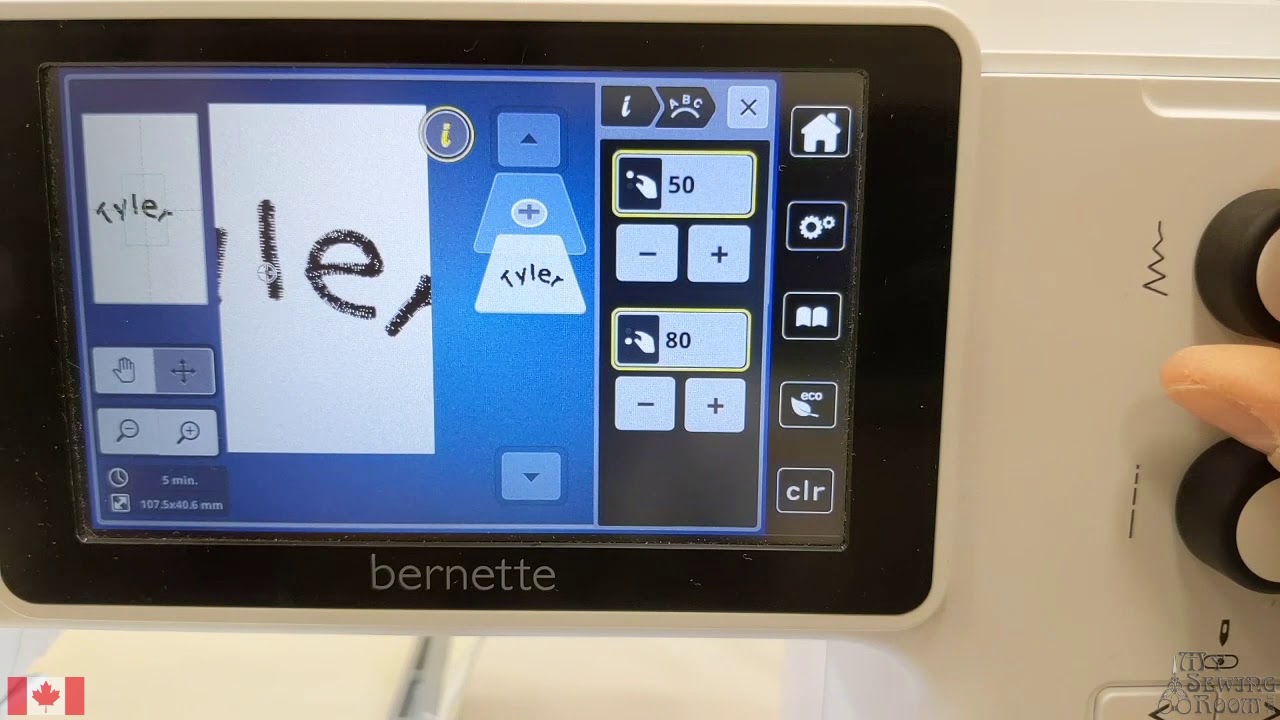 Bernette Embroidery Part 7: Monogramming
