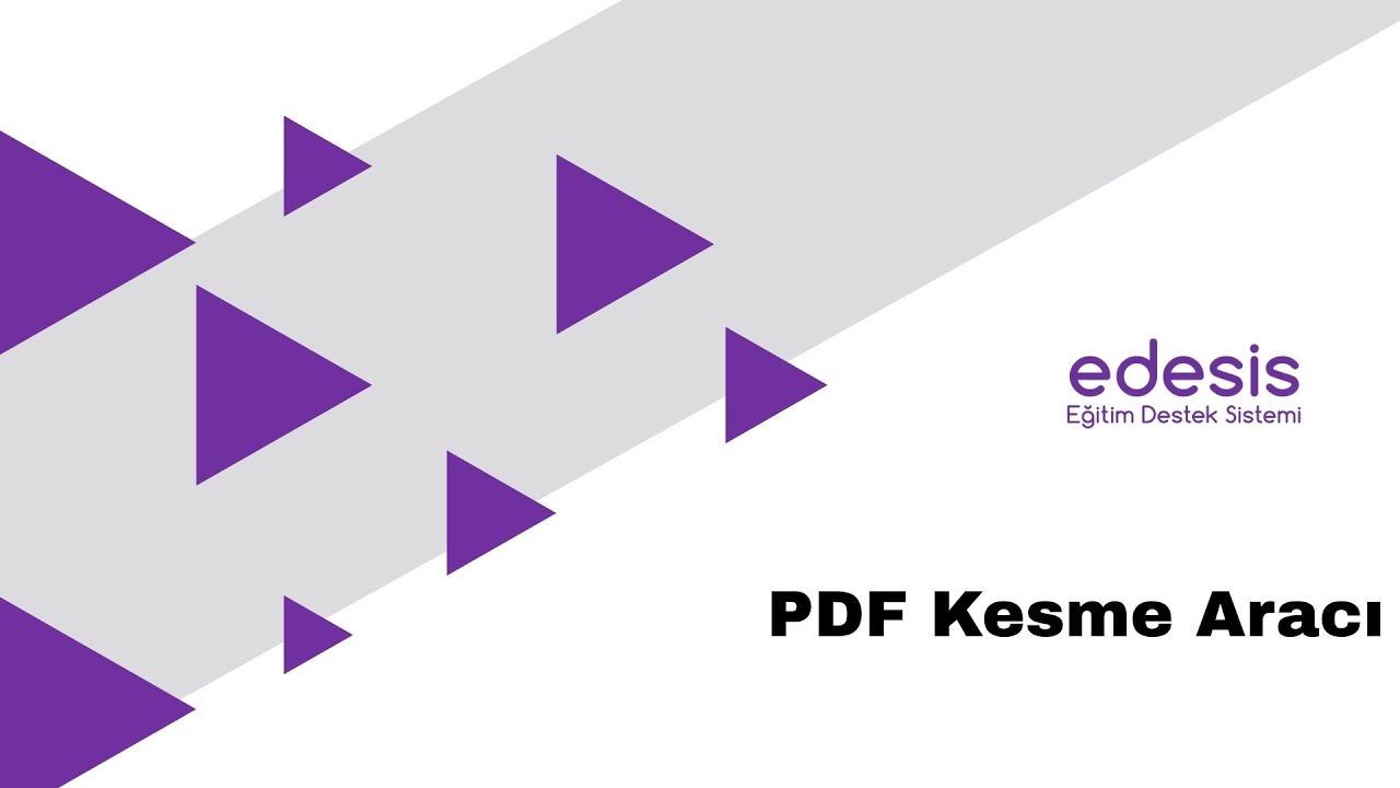edesis | Edesis PDF Kesme Aracı Nedir? Nasıl Kullanılır?