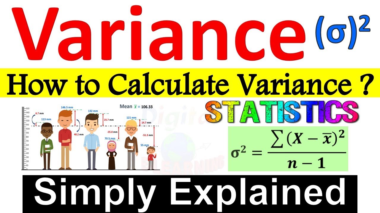 Variance (Simply explained) | How To Calculate Variance with example ? #variance