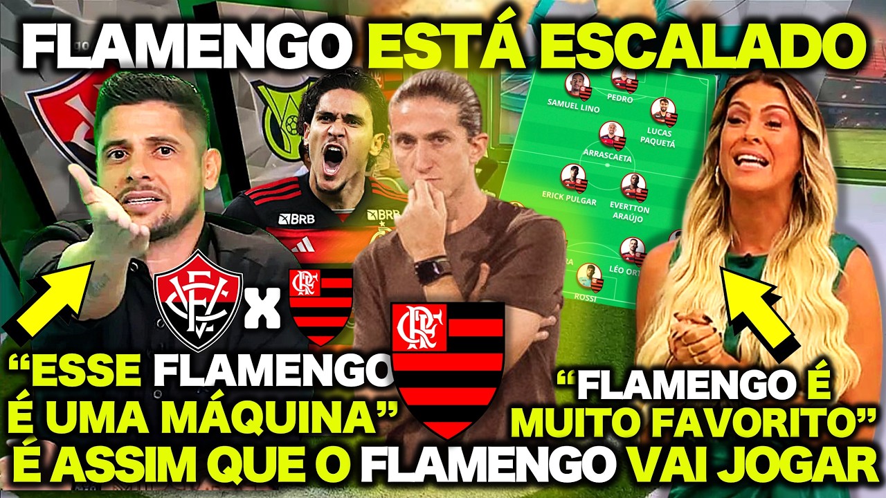 CICINHO FICOU ESPANTADO com a ESCALAÇÃO do FLAMENGO! OLHO NO FLAMENGO! VITÓRIA X FLAMENGO