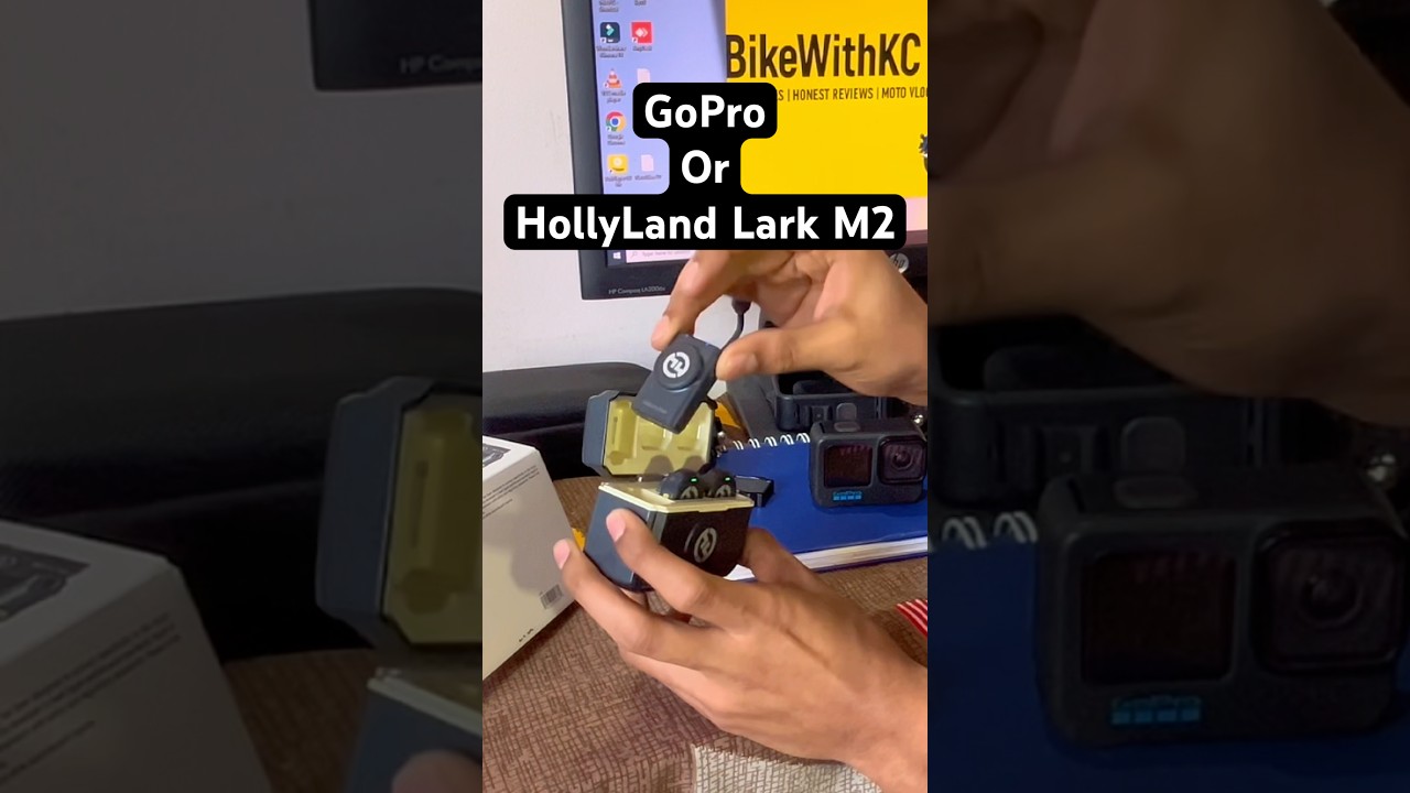 GoPro or Hollyland Lark M2 | MotoVlog Setup | 