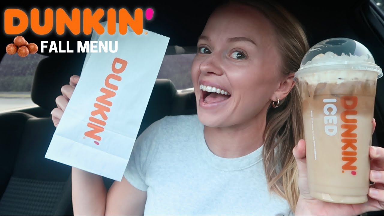 DUNKIN DONUTS Fall Menu Review | pumpkin spice latte, pumpkin munchkins, nutty pumpkin coffee