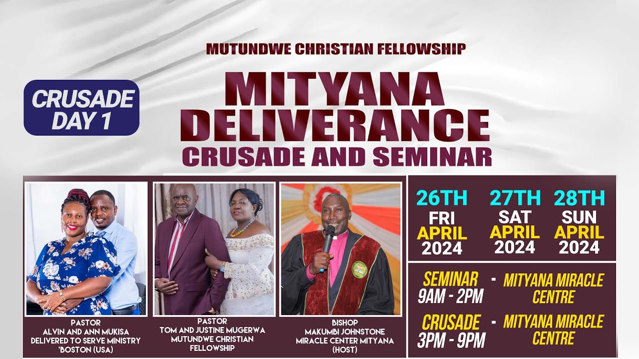 MITYANA DELIVERANCE CRUSADE DAY 1 - PR. ALVIN MUKISA | 4/26/2024