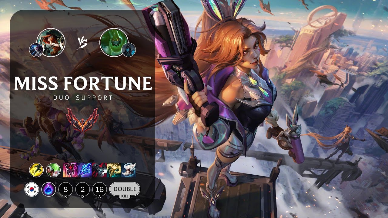 Miss Fortune Support vs Zac - KR Grandmaster Patch 13.22