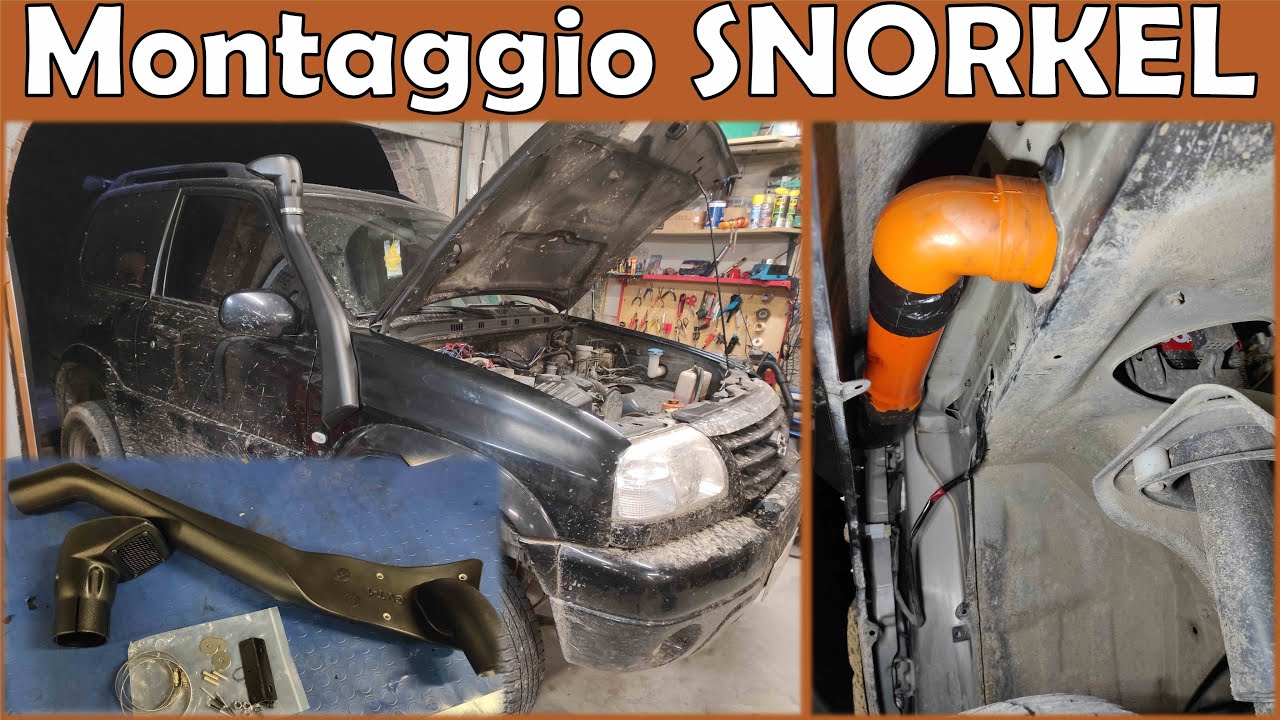 SNORKEL su Suzuki Grand Vitara 1.6 - MONTAGGIO PRESA D'ARIA TETTO