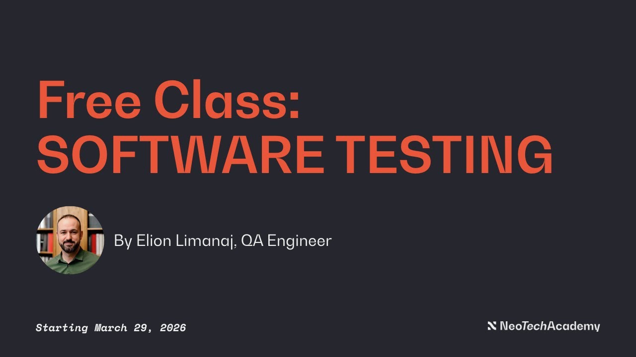 Free Class & Info Session: Software Testing