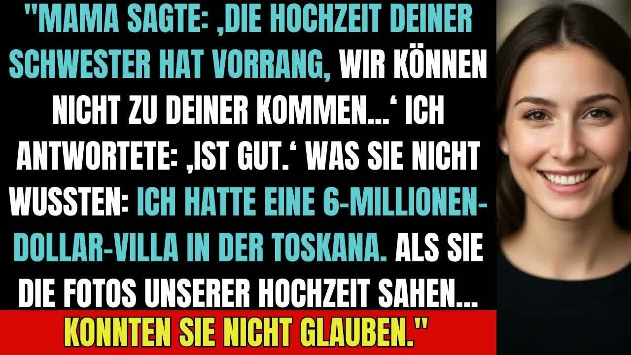 Meine Familie wählte die Hochzeit meiner Schwester – also heiratete ich in einer 6 Millionen Vil