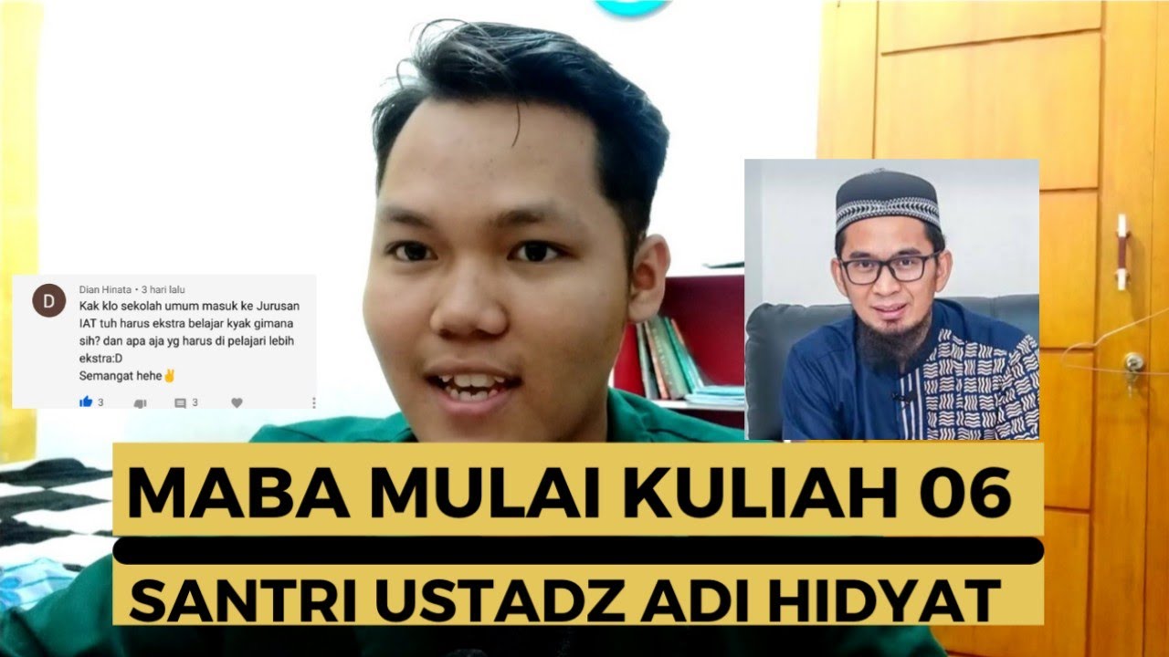 lulusan SMA masuk kuliah jurusan ilmu alquran dan tafsir ikut ustad Adi hidayat