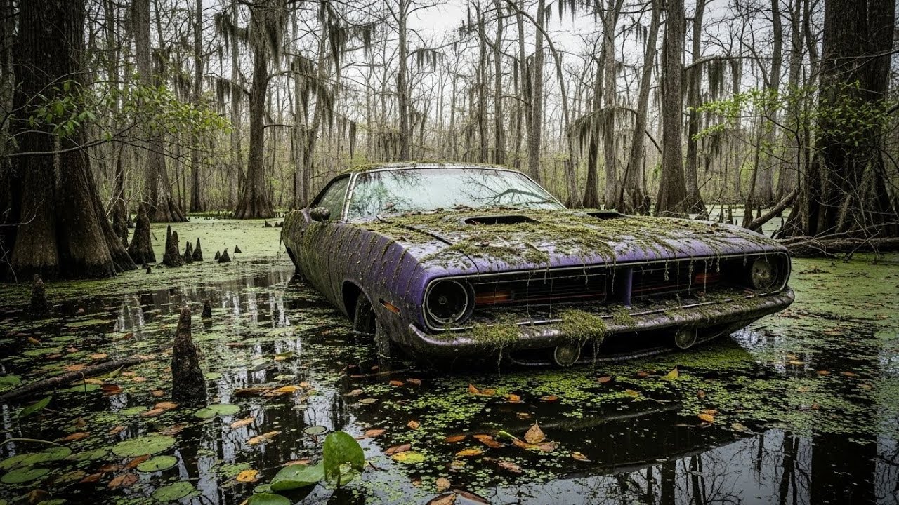 Found 1970 Barracuda Buried in Swamp Mud &mdash; Full Restoration to Plum Crazy Purple | Silent ASMR