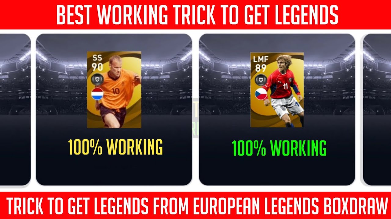 Legends black ball trick in legends European national team boxdraw | Pes 2021 mobile |
