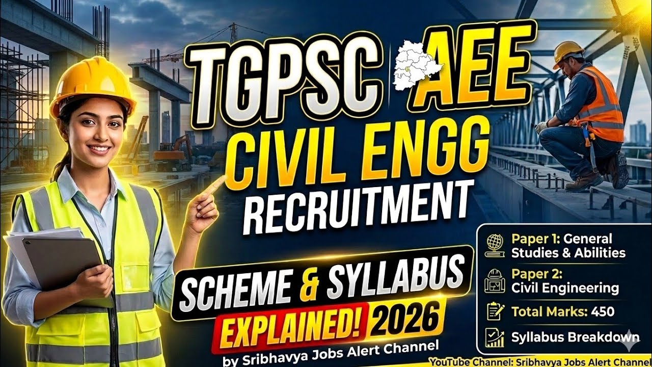 Scheme & Syllabus of TGPSC AEE in Civil Engineering | TGPSC AEE Recruitment 2026