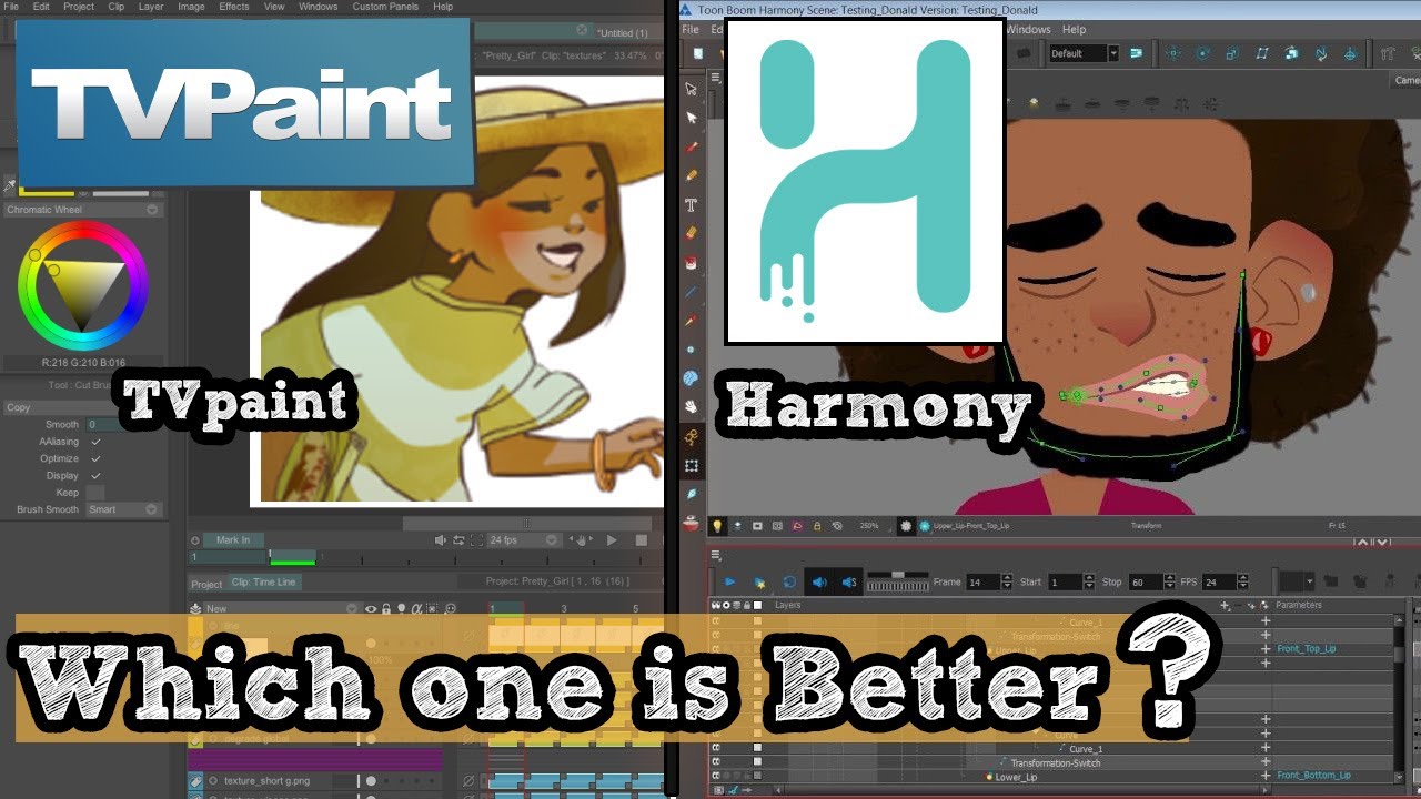 Toonboom Harmony против TVpaint что лучше?