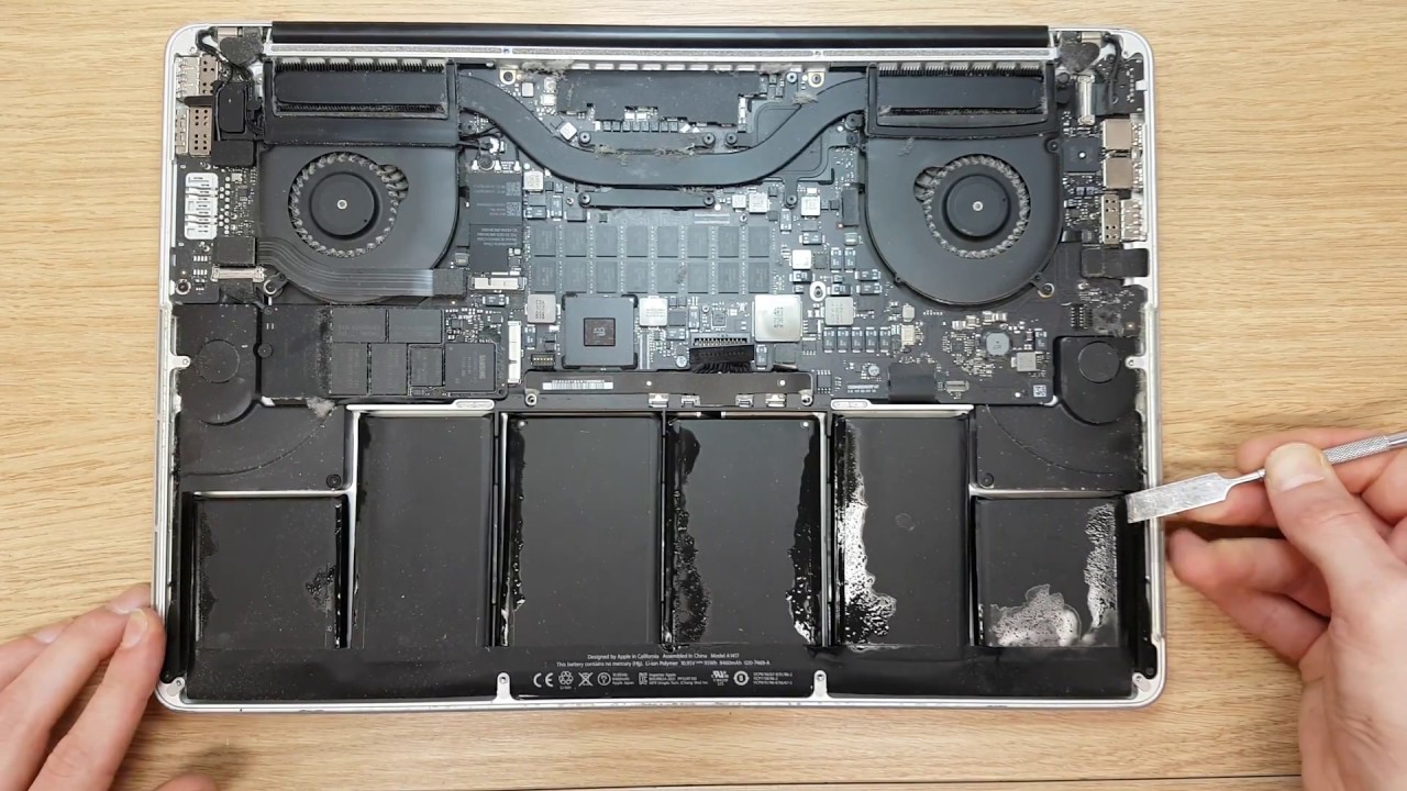 Apple A1398 macbook pro 2015 how to replace battery easy and fast.Remove
