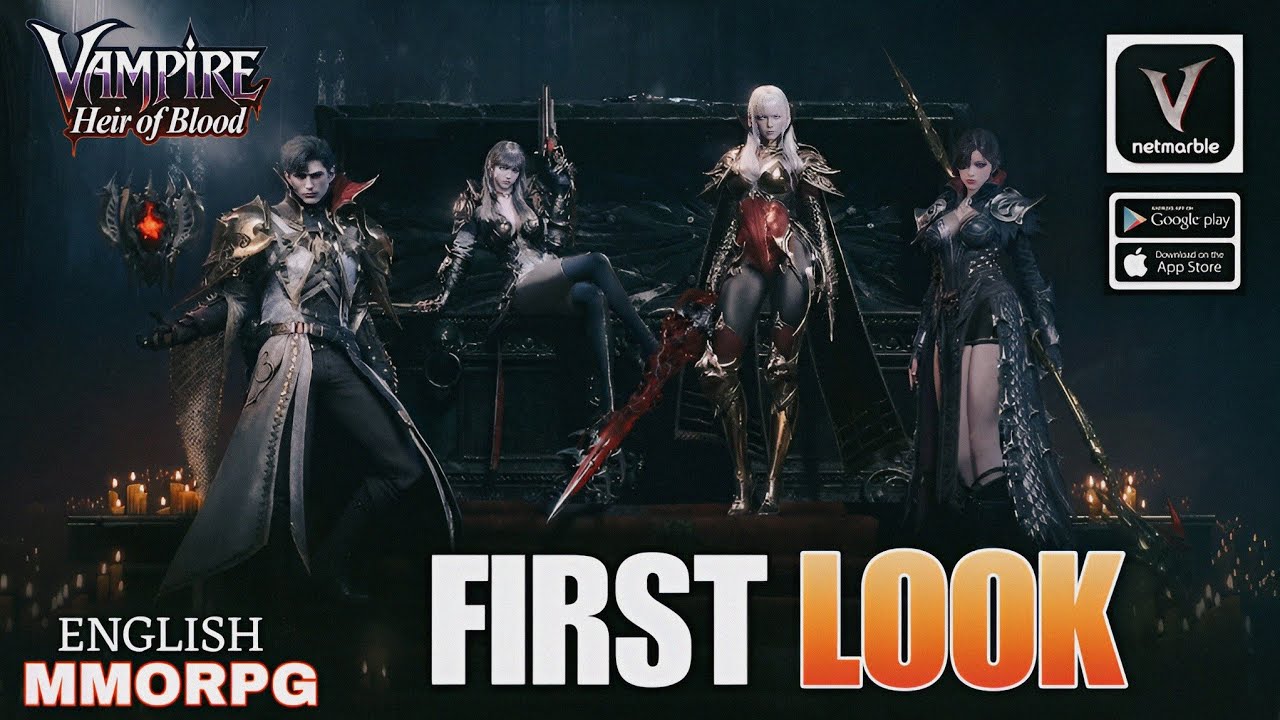 VAMPIRE HEIR OF BLOOD GAMEPLAY ( English ) NEW MMORPG  FOR ANDROID/iOS 