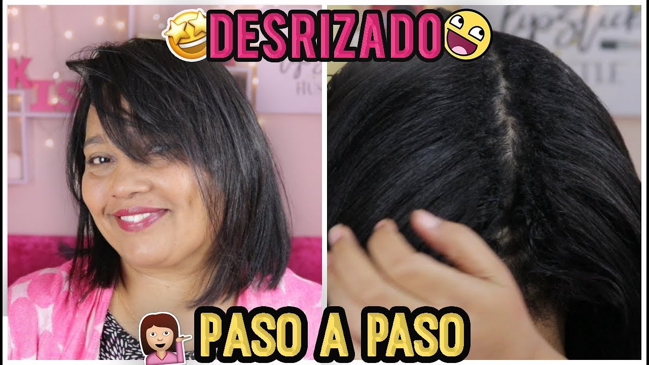 COMO DESRIZAR O ALISAR PARA PELO CRESPO EN CASA | RESULTADOS DE SALON!!