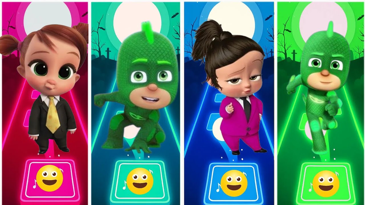 THE BOSS BABY 🍼 PJ MASKS 😷 BABY BOSS 🆚 PJ MASKS CATBOY. Tiles Hop Edm Rush game