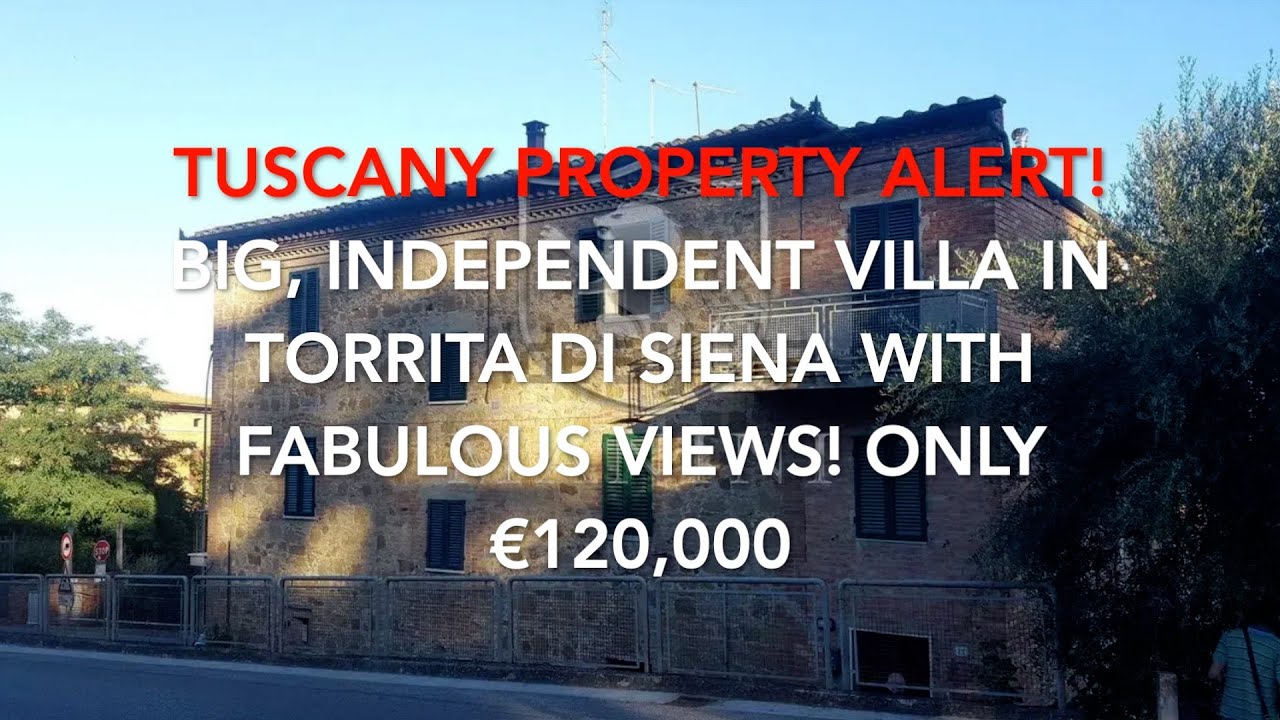 Tuscany Property Alert! Grand Independent House In Torrita di Siena, Fabulous Views! Only €120,000!