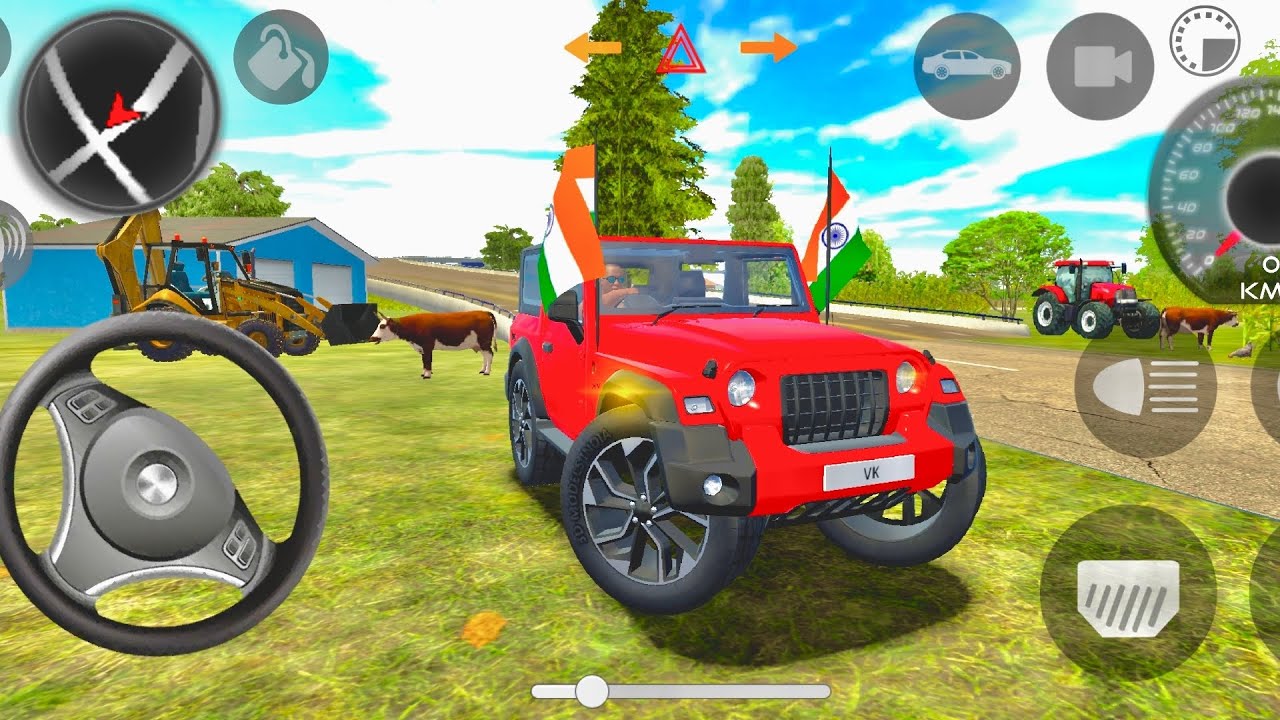 Modified Mahindra Thar😈Games:Indian Red Thar (Gadi Wala Games) Car Game Android Game - #2025