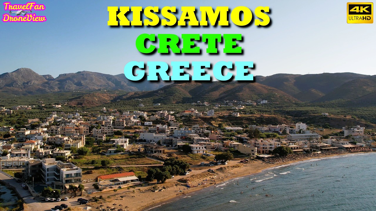 KISSAMOS in CRETE 🇬🇷 GREECE 🇬🇷 by drone【4K】(Subtitles in multiple languages) by TravelFan DroneView