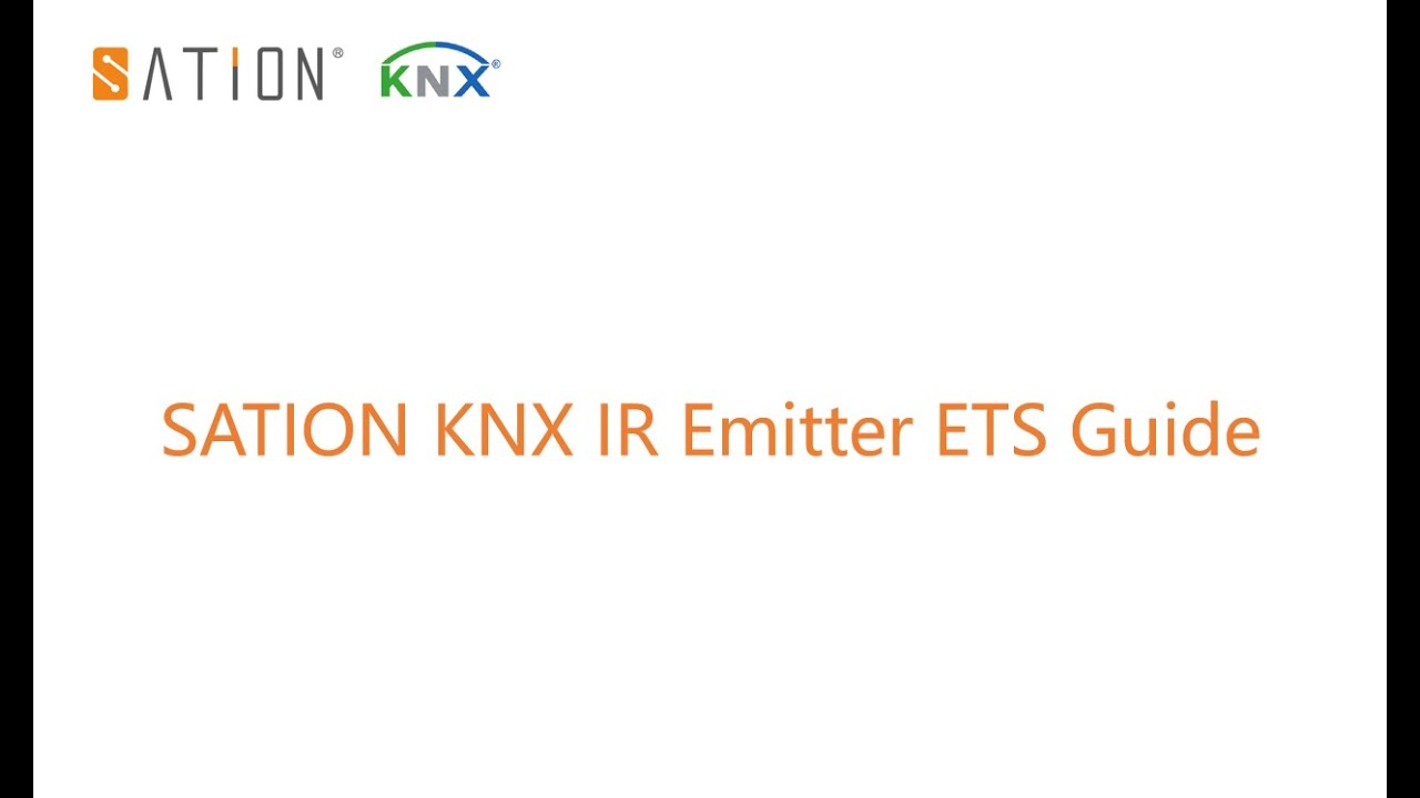 SATION KNX IR Emitter Programming Video Guide