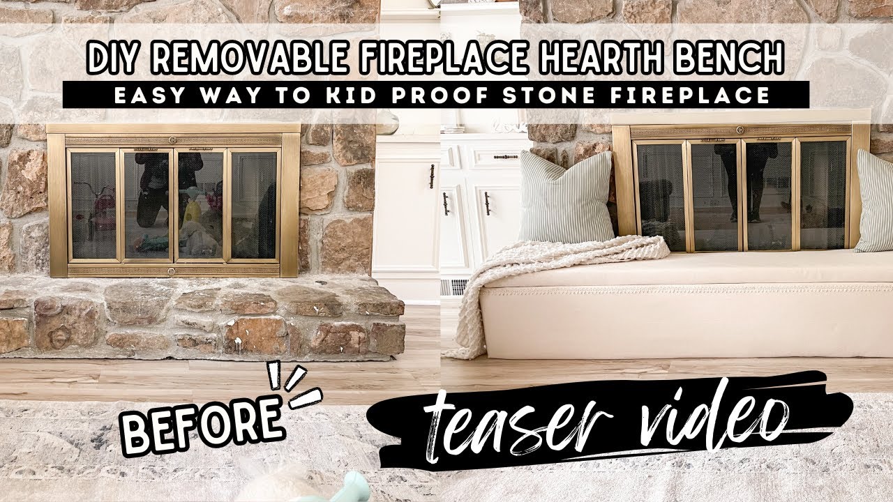 DIY FIREPLACE HEARTH!