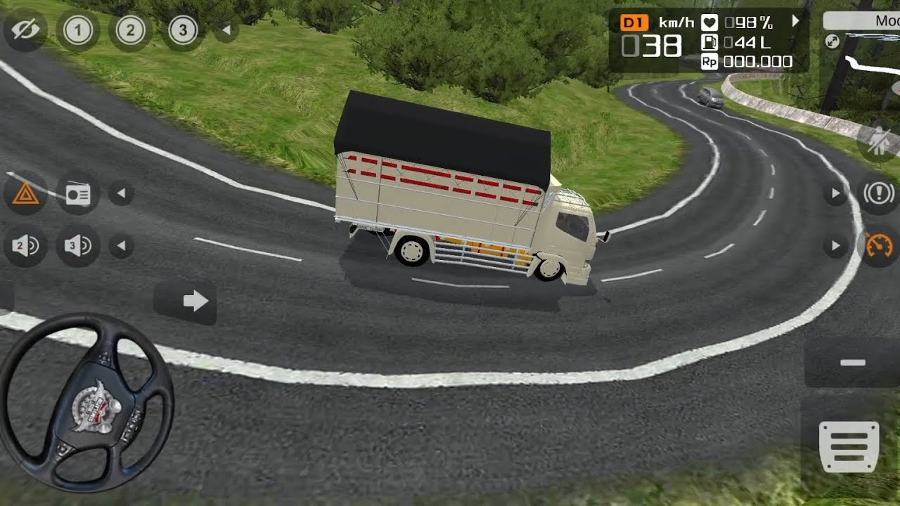 Truck loaded with goods Drive on mountain road|✓ Simulator Game 🎮🎮 Game 