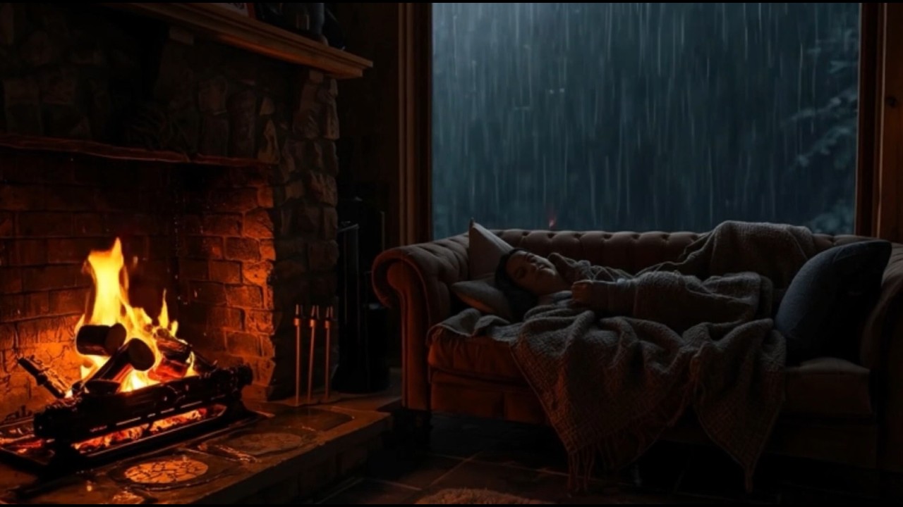 Rain Sounds on the Window, Heavy Rain for Sleep, Study, Relaxation, and Meditation